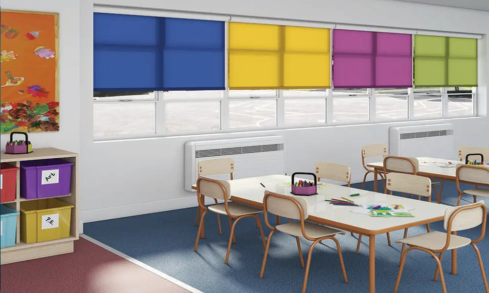 Classroom Color Window Blinds